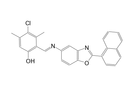 phenol, 4-chloro-3,5-dimethyl-2-[(E)-[[2-(1-naphthalenyl)-5-benzoxazolyl]imino]methyl]-