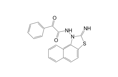 N-(2-azanylidenebenzo[e][1,3]benzothiazol-1-yl)-2-oxidanylidene-2-phenyl-ethanamide