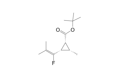 t-Butyl c-3-(1-fluoro-2-methyl-1-propenyl)-c-2-methyl-r-1-cyclopropanecarboxylate