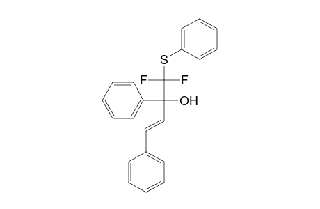 (E)-1,1-Difluoro-2,4-diphenyl-1-(phenylsulfanyl)but-3-en-2-ol