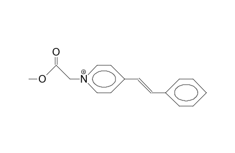 (E)-N-Methoxycarbonylmethyl-4-styryl-pyridinium cation
