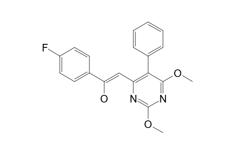 6-[2-(4'-FLUOROPHENYL)-2-HYDROXY-1-ETHENYL]-2,4-DIMETHOXY-5-PHENYLPYRIMIDINE