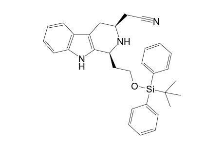 2-[(1S,3S)-1-[2-[tert-butyl(diphenyl)silyl]oxyethyl]-2,3,4,9-tetrahydro-1H-$b-carbolin-3-yl]acetonitrile
