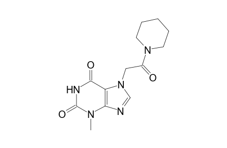 1H-Purine-2,6-dione, 3,7-dihydro-3-methyl-7-[2-oxo-2-(1-piperidinyl)ethyl]-