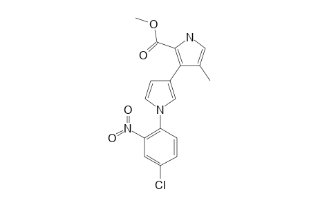 METHYL-4-METHYL-3-(N-(4-CHLORO-2-NITROPHENYL)-PYRROL-3-YL)-1H-PYRROLE-2-CARBOXYLATE