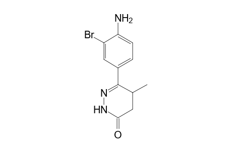 3(2H)-Pyridazinone, 6-(4-amino-3-bromophenyl)-4,5-dihydro-5-methyl-