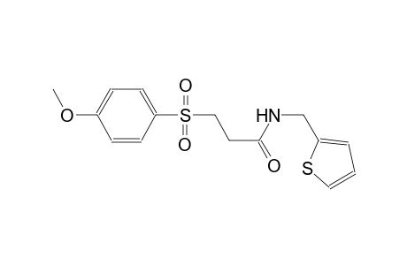 propanamide, 3-[(4-methoxyphenyl)sulfonyl]-N-(2-thienylmethyl)-