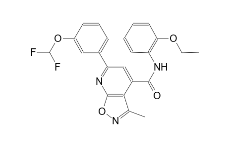 isoxazolo[5,4-b]pyridine-4-carboxamide, 6-[3-(difluoromethoxy)phenyl]-N-(2-ethoxyphenyl)-3-methyl-