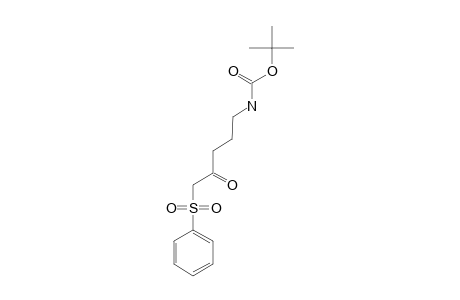5-(N-CARBO-TERT.-BUTOXY)-AMINO-1-PHENYLSULFONYL-2-PENTANONE