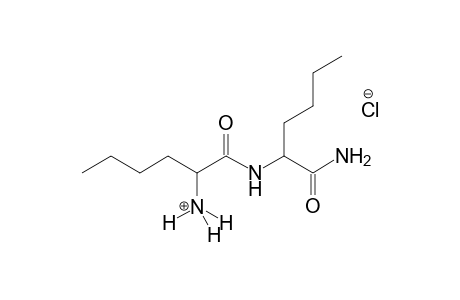 (2S)-1-{[(1S)-1-(aminocarbonyl)pentyl]amino}-1-oxo-2-hexanaminium chloride