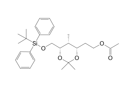 (4S,5R,6S)-4-Acetyloxyethyl-6-tert-Butyldiphenylsiloxymethyl-2,2,5-trimethyl-1,3-dioxane
