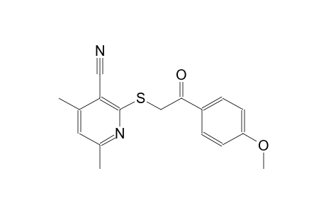 3-pyridinecarbonitrile, 2-[[2-(4-methoxyphenyl)-2-oxoethyl]thio]-4,6-dimethyl-