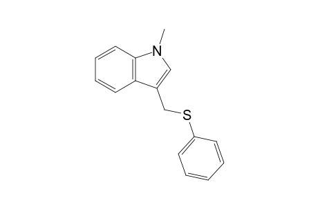 1-Methyl-3-(phenylthiomethyl)-1H-indole