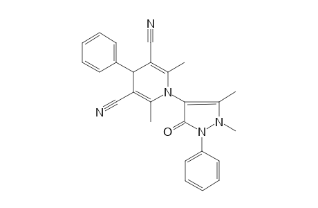 1-(1,5-Dimethyl-3-oxo-2-phenyl-2,3-dihydro-1H-pyrazol-4-yl)-2,6-dimethyl-4-phenyl-1,4-dihydro-3,5-pyridinedicarbonitrile