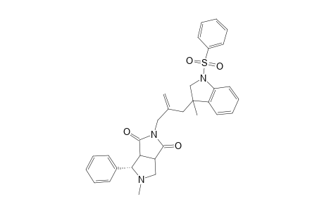2-[2-(1-Benzenesulfhonyl-3-methyl-2,3-dihydro-1H-indole-3-ylmethyl)allyl]-5-methyl-4-phenyl-1,3,3a.alpha.,4.beta.,6.alpha..beta.,6a.alpha.-hexahydropyrrolo[3,4-c]pyrrole-1,3-dione