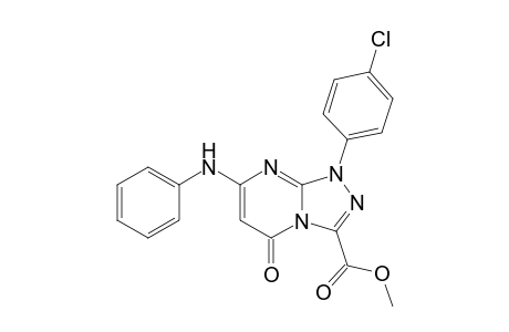 Methyl 1-(4-Chlorophenyl)-5-oxo-7-(phenylamino)-1,2,4-triazolo[4,3-a]pyrimidine-3-carboxylate