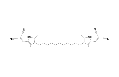 1,11-bis[5-(2,2-dicyanovinyl)-2,4-dimethylpyrrol-3-yl)undecane