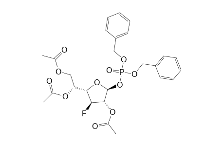 DIBENZYL-(2,5,6-TRI-O-ACETYL-3-DEOXY-3-FLUORO-BETA-D-GALACTOFURANOSYL)-PHOSPHATE