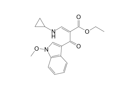 Ethyl 3-cyclopropylamino-2-[(1-methoxy-1H-3-indolyl)carbonyl]-2-propenoate