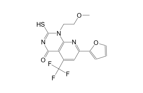 pyrido[2,3-d]pyrimidin-4(1H)-one, 7-(2-furanyl)-2-mercapto-1-(2-methoxyethyl)-5-(trifluoromethyl)-