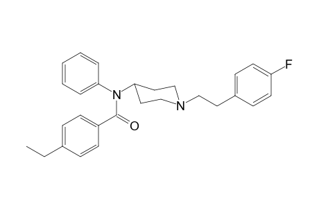 N-(1-[2-(4-Fluorophenyl)ethyl]piperidin-4-yl)-N-phenyl-4-ethylbenzamide