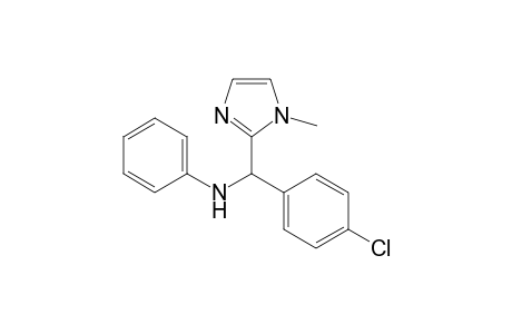 N-[(4-Chlorophenyl)(1-methyl-1H-imidazol-2-yl)methyl]aniline
