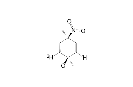 Z-2,6-DIDEUTERIO-1,4-DIMETHYL-4-NITRO-CYCLOHEXA-2,5-DIENOL