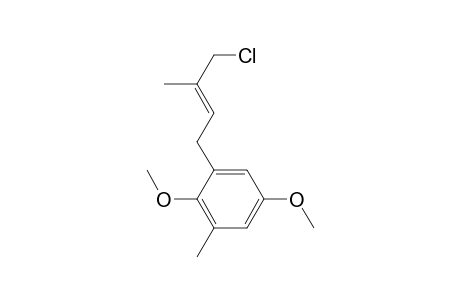 1-[(E)-4-chloranyl-3-methyl-but-2-enyl]-2,5-dimethoxy-3-methyl-benzene