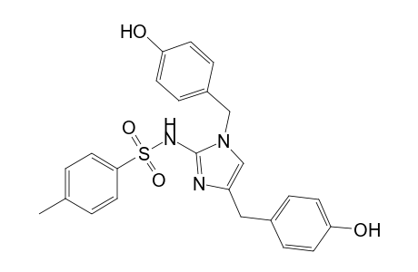 N-[1,4-bis(4-hydroxybenzyl)imidazol-2-yl]-4-methyl-benzenesulfonamide