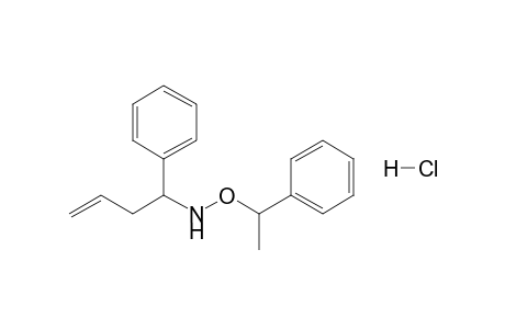 1-Phenyl-N-(1-phenylethoxy)but-3-enylamine hydrochloride