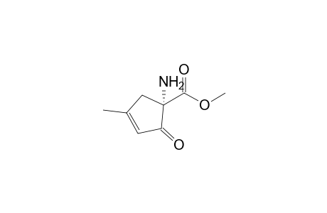 (1S)-1-amino-2-keto-4-methyl-cyclopent-3-ene-1-carboxylic acid methyl ester