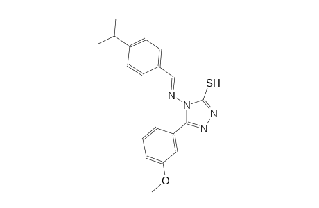 4-{[(E)-(4-isopropylphenyl)methylidene]amino}-5-(3-methoxyphenyl)-4H-1,2,4-triazole-3-thiol