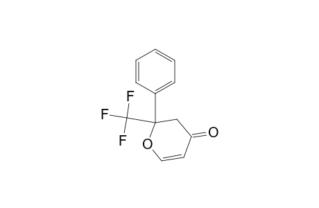 4H-Pyran-4-one, 2,3-dihydro-2-phenyl-2-(trifluoromethyl)-, (.+-.)-
