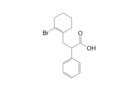 3-(2-Bromocyclohex-1-enyl)-2-phenylpropanoic acid