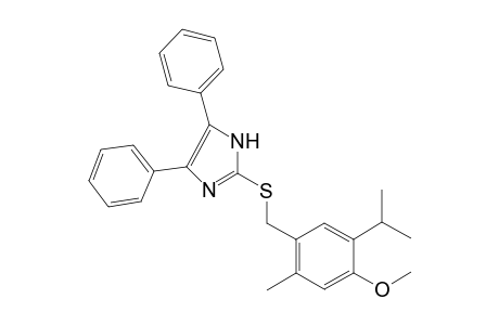 1H-Imidazole, 2-[[[4-methoxy-2-methyl-5-(1-methylethyl)phenyl]methyl]thio]-4,5-diphenyl-