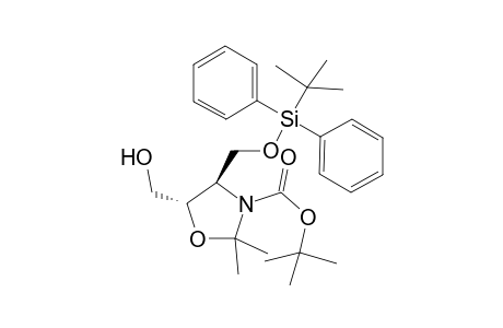 (4R,5S)-3-N-tert-Butoxycarbonyl-4-tert-butyldiphenylsilyloxymethyl-5-hydroxymethyl-2,2-dimethyl-1,3-oxazolidine