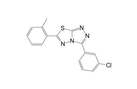 3-(3-chlorophenyl)-6-(2-methylphenyl)[1,2,4]triazolo[3,4-b][1,3,4]thiadiazole