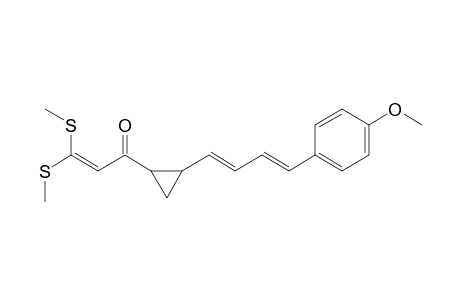 1-[[Bis(methylthio)methylene]acetyl]-2-(4-(4-methoxyphenyl)-1,3-butadienyl)cyclopropane