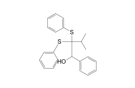 Benzenemethanol, .alpha.-[2-methyl-1,1-bis(phenylthio)propyl]-