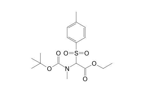 2-[methyl-[(2-methylpropan-2-yl)oxy-oxomethyl]amino]-2-(4-methylphenyl)sulfonylacetic acid ethyl ester