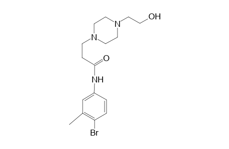 N-(4-bromo-3-methyl-phenyl)-3-[4-(2-hydroxy-ethyl)-piperazin-1-yl]-propionamide