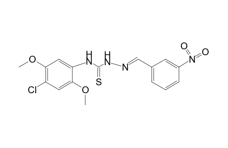 4-(4-CHLORO-2,5-DIMETHOXYPHENYL)-1-(m-NITROBENZYLIDENE)-3-THIOSEMICARBAZIDE
