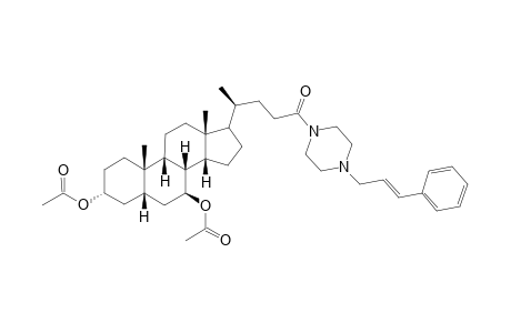 N-(4N-cinnamylpiperazin-1-yl)-3.alpha.,7.beta.-di-acetoxy-5.beta.-cholan-24-amide