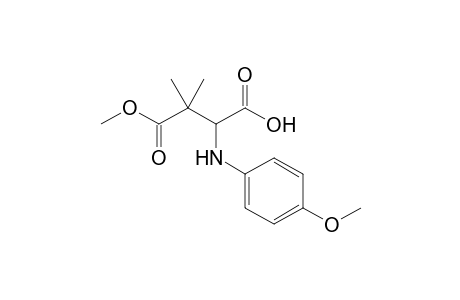 3-(Methoxycarbonyl)-2-[(4-methoxyphenyl)amino]-3-methylbutanoic acid