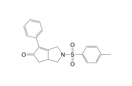 2-(4-Methylphenyl)sulfonyl-4-phenyl-1,3,6,6a-tetrahydrocyclopenta[c]pyrrol-5-one