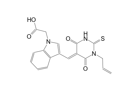 {3-[(E)-(1-allyl-4,6-dioxo-2-thioxotetrahydro-5(2H)-pyrimidinylidene)methyl]-1H-indol-1-yl}acetic acid