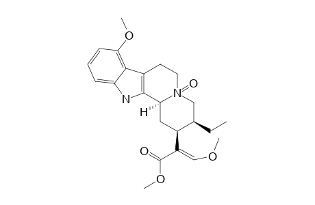 (E)-2-[(2S,3S,12bS)-3-ethyl-8-methoxy-5-oxido-1,2,3,4,6,7,12,12b-octahydropyrido[2,1-a]$b-carbolin-5-ium-2-yl]-3-methoxy-acrylic acid methyl ester