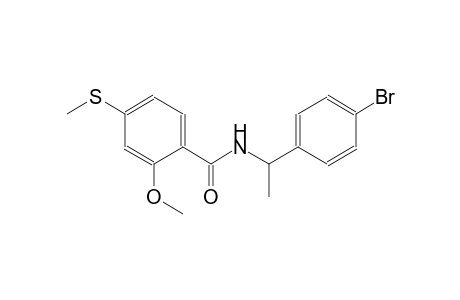 benzamide, N-[1-(4-bromophenyl)ethyl]-2-methoxy-4-(methylthio)-