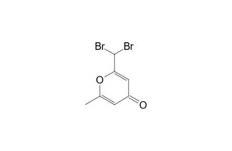 2-DIBROMOMETHYL-6-METHYL-4-H-PYRAN-4-ONE