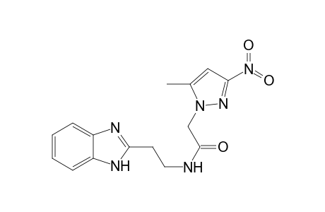 N-[2-(1H-benzimidazol-2-yl)ethyl]-2-(5-methyl-3-nitro-1-pyrazolyl)acetamide